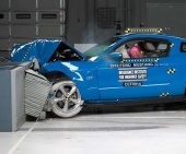 2010 Ford Mustang IIHS Frontal Impact Crash Test Picture